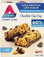 Mängden socker i Chocolate Chip Crisp Bar 5 x