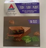 Mängden socker i Atkins Low Carb Milk Chocolate Mint Crisp