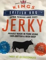 Mängden socker i Extra tender and soft Jerky British BBQ