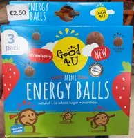 Mängden socker i Kids Mini Soft Energy Balls Fraise