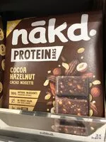 Mängden socker i Nakd Protein Bar Cocoa Hazelnut