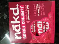 Mängden socker i nakd raw fruit and nut bars berry delight