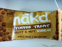 Mängden socker i Nakd Toffee Treat Nibbles