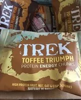 Mängden socker i Trek Toffee Triumph Protein Energy Chunks