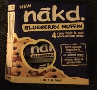 Mängden socker i Blueberry Muffin Raw Fruit & Nut Bars