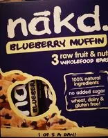 Mängden socker i nākd. Blueberry Muffin