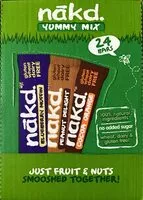 Mängden socker i Barre aux fruit noix de cajou amande et myrtilles