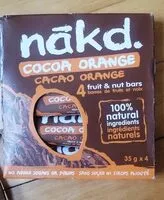 Mängden socker i Nakd Cacao orange