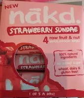 Mängden socker i Nakd strawberry sundae