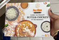 Mängden socker i Curry de poulet et riz basmati