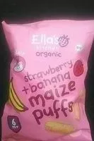 Mängden socker i Strawberry + Banana maize puffs