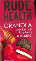 Mängden socker i Rude Health Granola Strawberry & Raspberry Organic