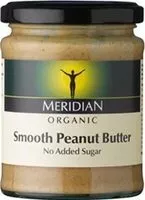Mängden socker i Meridian Organic Smooth Peanut Butter - No Added Sugar