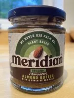 Mängden socker i Meridian Organic Almond Butter