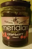 Mängden socker i Meridian organic cranberry sauce