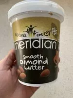 Mängden socker i Meridian Smooth Almond Butter 454G