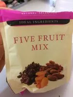Mängden socker i Natural Selection Five Fruit Mix 170G
