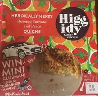 Mängden socker i Heroically Herby Roasted Tomato and Pesto Quiche