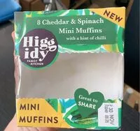 Mängden socker i cheddar & spinach mini muffins