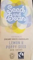 Mängden socker i ORGANIC CREAMY WHOTE CHOCOLATE LEMON AND POPPY SEED