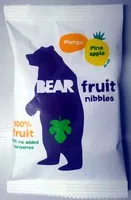 Mängden socker i Bear Fruit Nibbles - Mango Pineapple