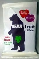 Mängden socker i Bear Fruit Nibbles - Strawberries Cherries