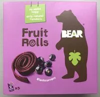 Mängden socker i Fruit rolls černý rybíz