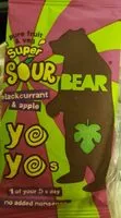 Mängden socker i 2 Pure Fruit & Veg Super Sour Blackcurrant & Apple Yoyos