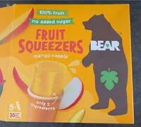 Mängden socker i Fruit squeezers mango and apple