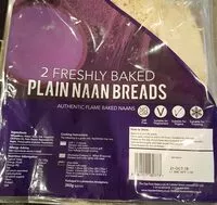 Mängden socker i Plain naan bread