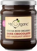 Mängden socker i Organic Dark Chocolate & Hazelnut Spread 6 x 200G