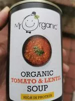 Mängden socker i organic tomato & lentil soup