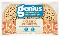 Mängden socker i Genius Gluten Free 4 Crumpets