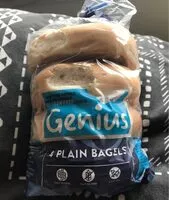 Mängden socker i Genius Gluten Free Plain Bagels X4