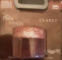 Mängden socker i Edible Dusting Colour Claret