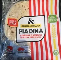 Mängden socker i Piadina