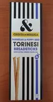 Mängden socker i Parmigiano Reggiano & Poppyseed Torinesi Breadsticks