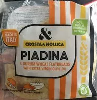 Mängden socker i Piadina Wheat Flatbreads