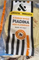 Mängden socker i Durum wheat flatbreads