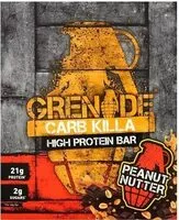 Mängden socker i Carb Killa High Protein Bar Peanut Nutter