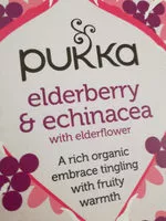 Mängden socker i Lot De 6 Pukka Infusion Baies De Sureau & Echinacée Bio