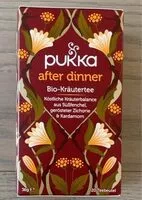Mängden socker i Pukka After Dinner Bio-Kräutertee