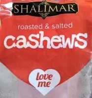 Mängden socker i Cashews roasted & salted