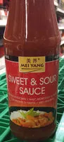 Mängden socker i Sauce Aigre Douce avec morceaux de fruits