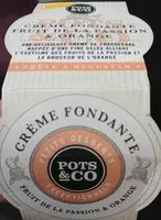 Mängden socker i Creme fondante fruits de la passion & orange