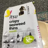 Mängden socker i Crispy seaweed thins wasabi
