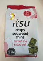 Mängden socker i Crispy Seaweed Thins Sweet Soy & Sea Salt