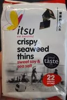 Mängden socker i Crispy Seaweed Thins - sweet soy & sea salt