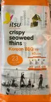 Mängden socker i Crispy seaweed thins (BBQ)