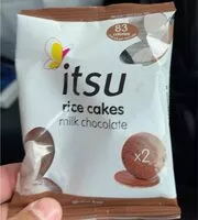 Mängden socker i Itsu rice cakes milk chicolate